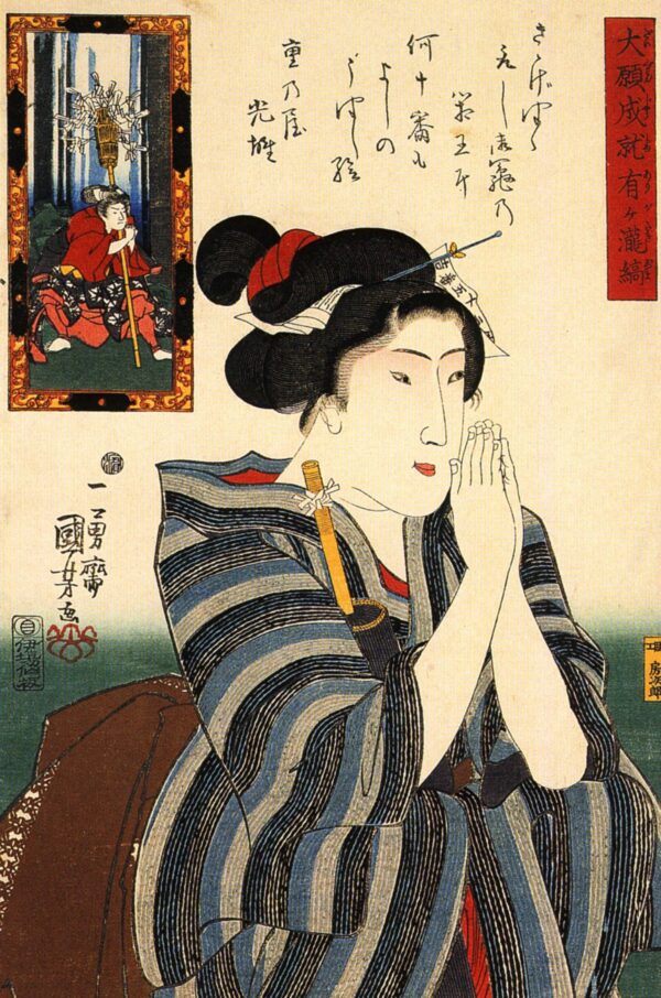Woman V by Utagawa Kuniyoshi, hand-painted oil painting reproduction