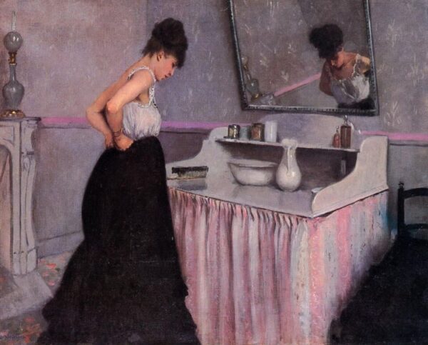 Woman at a Dressing Table by Gustave Caillebotte, hand-painted oil painting reproduction