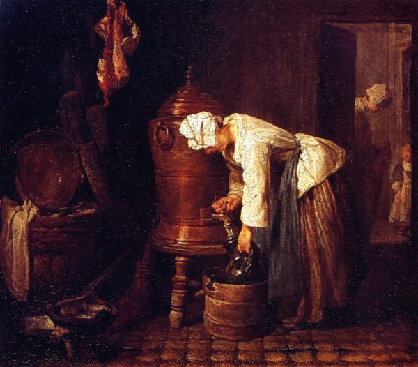 Woman at the Cistern by Jean-Baptiste-Siméon Chardin, hand-painted oil painting reproduction