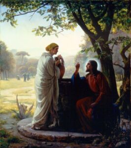 Woman at the Well by Carl Heinrich Bloch, hand-painted oil painting reproduction