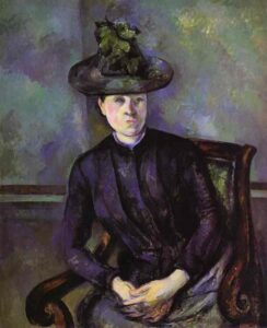 Woman in a Green Hat by Paul Cézanne, hand-painted oil painting reproduction