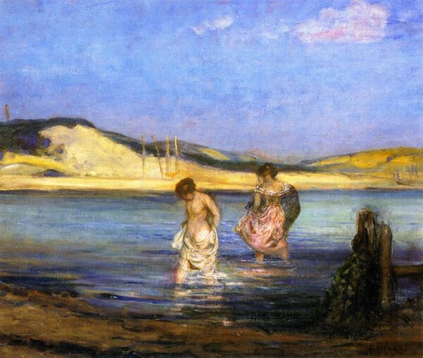 Women Bathing Swanage by Charles Conder, hand-painted oil painting reproduction