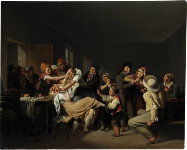 Women Fighting by Louis Leopold Boilly, hand-painted oil reproduction