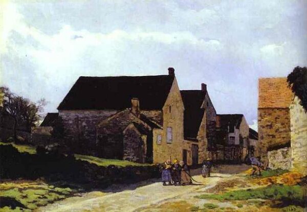 Women Going to the Woods by Alfred Sisley, hand-painted oil painting reproduction