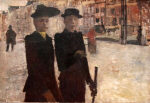 Women on the Rokin by George Hendrik Breitner, hand-painted oil painting reproduction