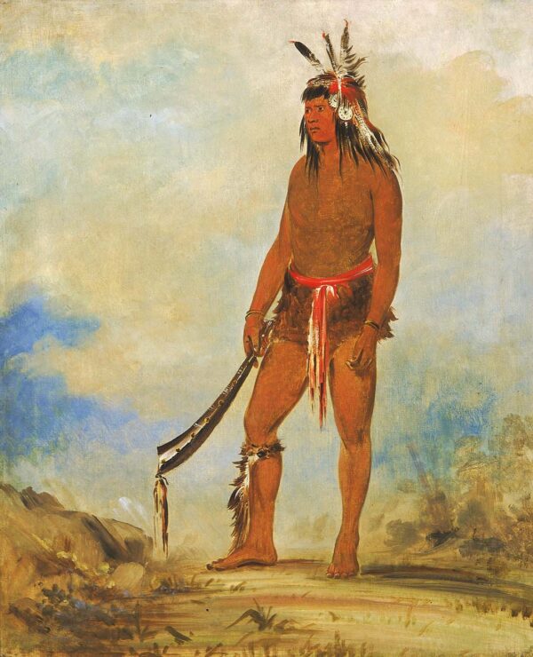 Won de tow a, The Wonder by George Catlin, hand-painted oil painting reproduction