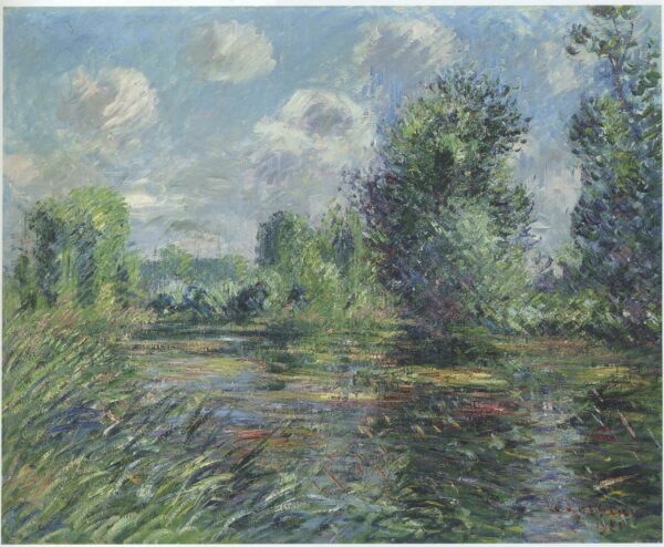 Woods near Eure River by Gustave Loiseau, hand-painted oil painting reproduction