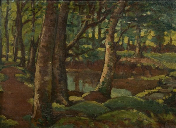 Woods near Lulworth Castle by Geoffrey Stephen Allfree, hand-painted oil painting reproduction