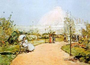 World’s Fair by Frederick Childe Hassam, hand-painted oil painting reproduction