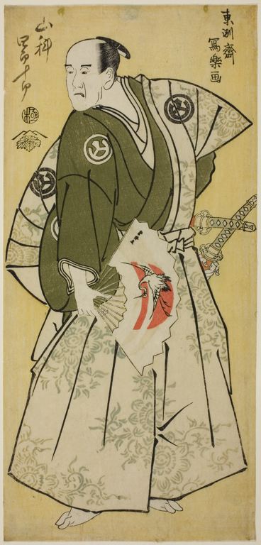 Yamashina Shirojuro by Toshusai Sharaku, hand-painted oil reproduction