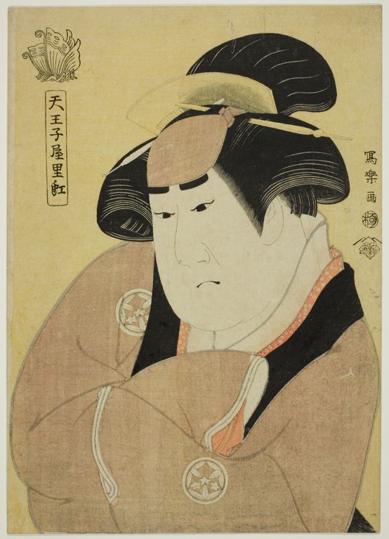 Yamashita Kinsaku II by Toshusai Sharaku, hand-painted oil reproduction