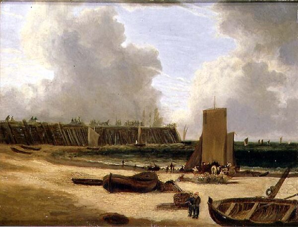 Yarmouth Old Pier by John Crome, hand-painted oil painting reproduction
