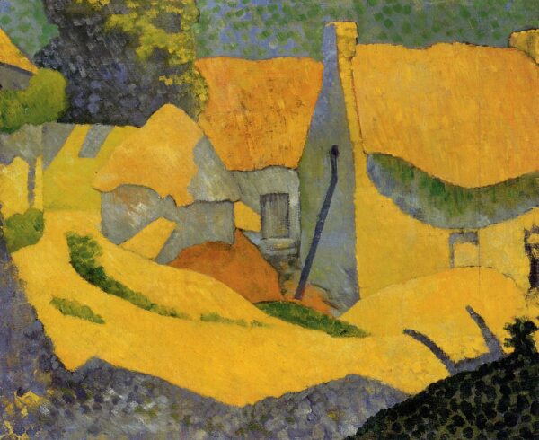 Yellow Farm at Pouldu by Paul Sérusier, hand-painted oil painting reproduction