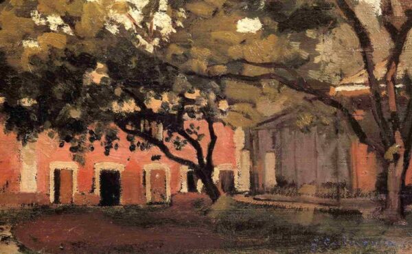 Yerres, the Aviary in the Ornamental Farm by Gustave Caillebotte, hand-painted oil painting reproduction