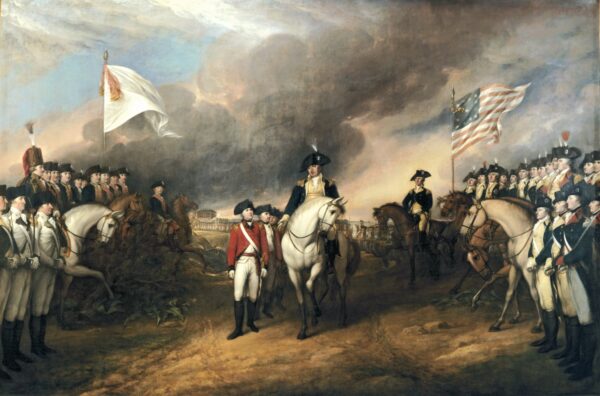 The Surrender of Cornwallis at Yorktown by John Trumbull, hand-painted oil painting reproduction