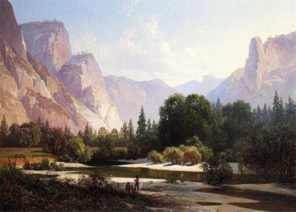 Yosemite Valley by Thomas Hill, hand-painted oil reproduction