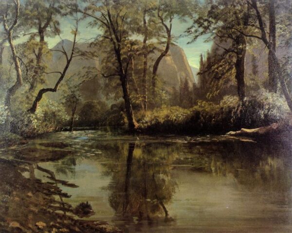 Yosemite Valley, California by Albert Bierstadt, hand-painted oil painting reproduction