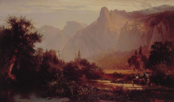 Yosemite Valley II by Thomas Hill, hand-painted oil reproduction