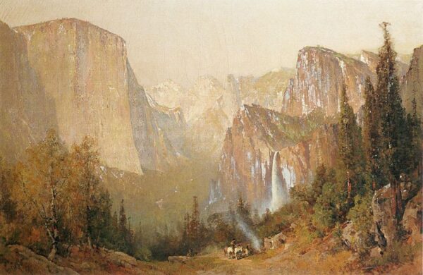 Yosemite Valley III by Thomas Hill, hand-painted oil painting reproduction