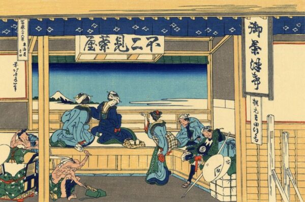 Yoshida At Tokaido by Katsushika Hokusai, hand-painted oil painting reproduction