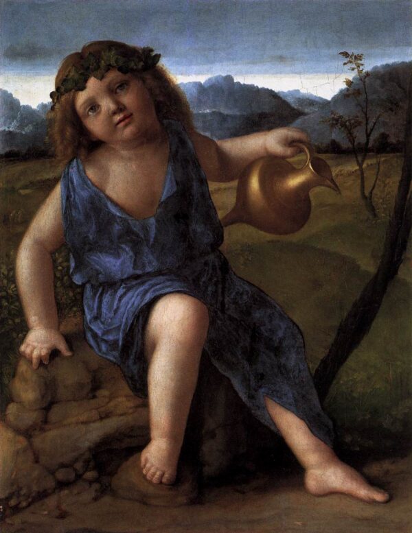 Young Bacchus by Giovanni Bellini, hand-painted oil painting reproduction