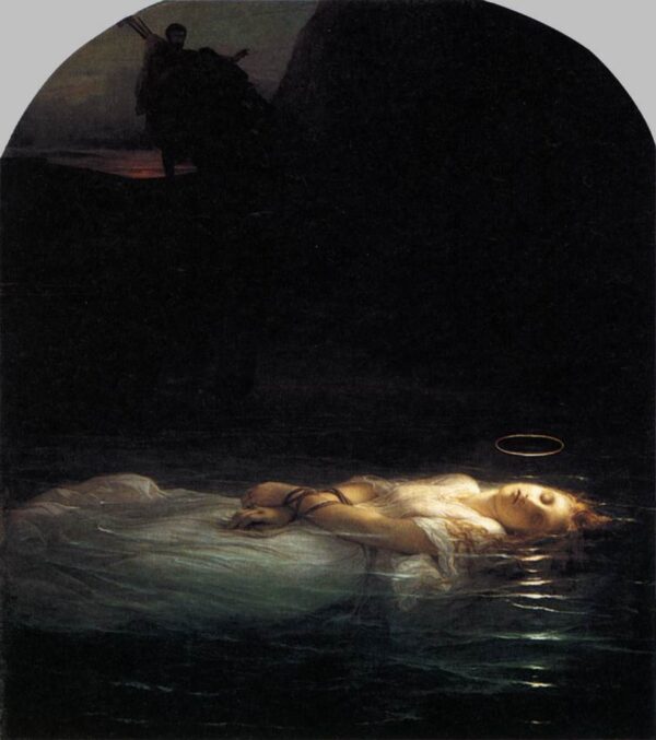 Young Christian Martyr by Paul Delaroche, hand-painted oil painting reproduction