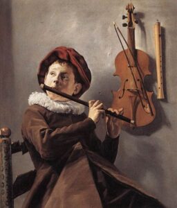 Young Flute Player by Judith Leyster, hand-painted oil painting reproduction