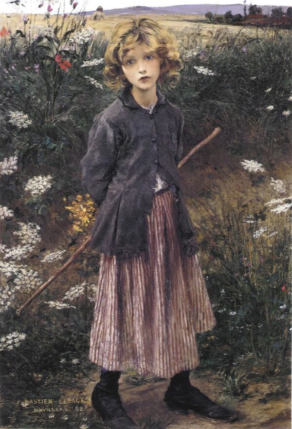 Young Girl by Jules Bastien-Lepage, hand-painted oil painting reproduction
