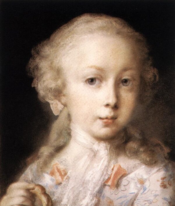 Young Lady of the Leblond Family by Rosalba Carriera, hand-painted oil painting reproduction