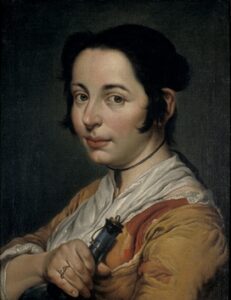 Young Peasant Woman Holding a Wine Flask by Giacomo Ceruti, hand-painted oil painting reproduction