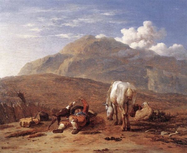Young Shepherd by Karel Dujardin, hand-painted oil painting reproduction