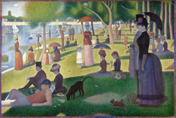 A Sunday Afternoon on the Island of La Grande Jatte by Georges Pierre Seurat, hand-painted oil painting reproduction