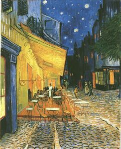 Café Terrace at Night by Vincent van Gogh, hand-painted oil painting reproduction