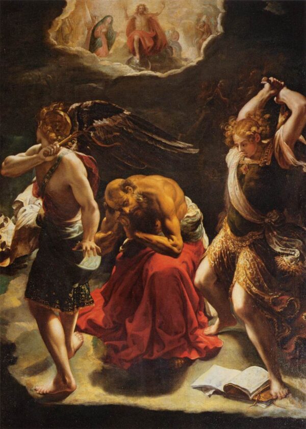 he Vision of St Jerome by Orazio Borgianni, hand-painted oil painting reproduction