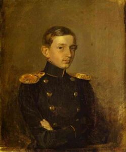 Portrait of M. P. Zhdanovich by Pavel Fedotov, hand-painted oil painting reproduction
