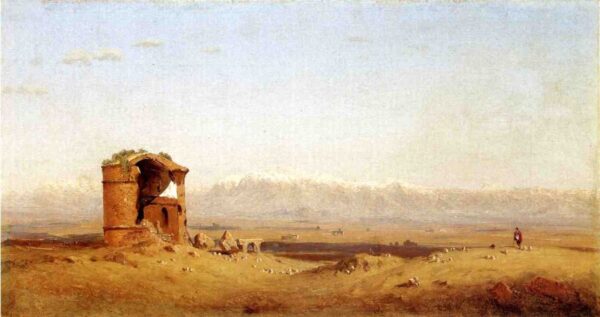 Torre dei Schiavi – Roman Campagna by Sanford Robinson Gifford, hand-painted oil painting reproduction