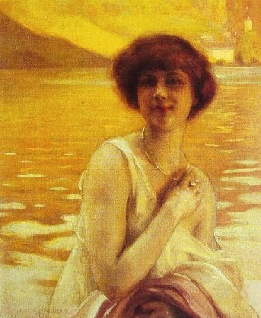 Portrait of a Lady by Paul Émile Chabas, hand-painted oil reproduction