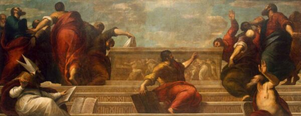 postles at the Virgin’s Tomb by Palma il Giovane, hand-painted oil painting reproduction