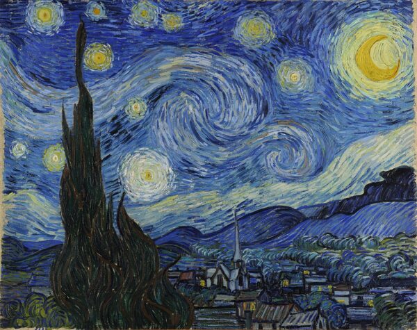 The Starry Night by Vincent van Gogh, hand-painted oil painting reproduction