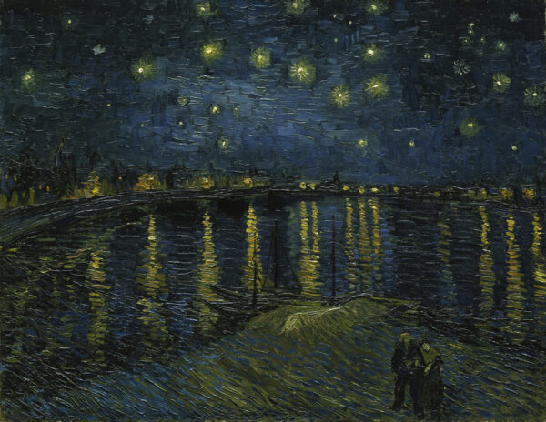 Starry Night Over the Rhone by Vincent van Gogh, hand-painted oil painting reproduction