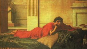 The Remorse of Nero after the Murder of his Mother by John William Waterhouse, hand-painted oil painting reproduction