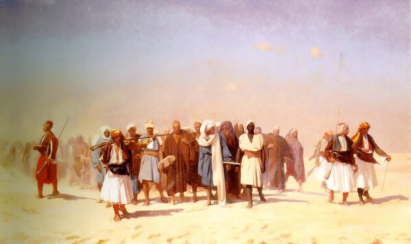 Egyptian Recruits Crossing the Desert by Jean-Léon Gérôme, hand-painted oil painting reproduction