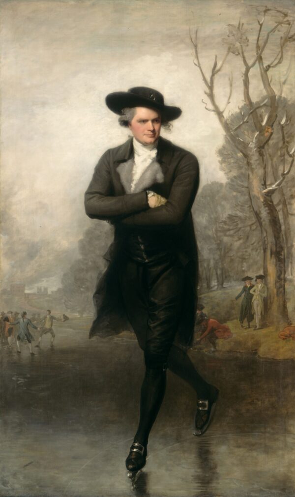 Portrait Of A Gentleman Skating by Gilbert Stuart, hand-painted oil reproduction