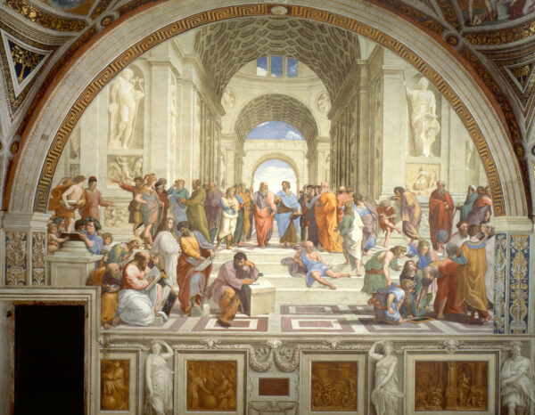 The School of Athens by Raphael Sanzio, hand-painted oil reproduction