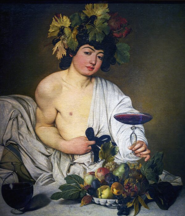 Bacchus by Caravaggio, hand-painted oil painting reproduction