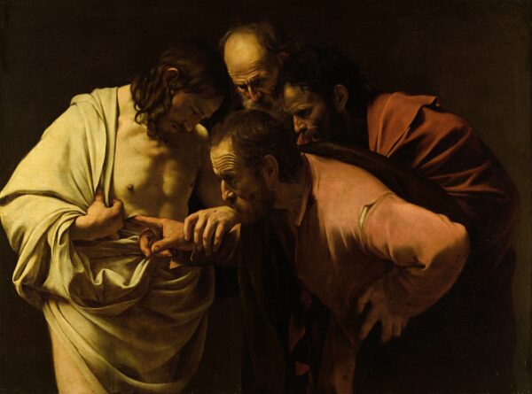 The Incredulity of Saint Thomas by Caravaggio, hand-painted oil painting reproduction