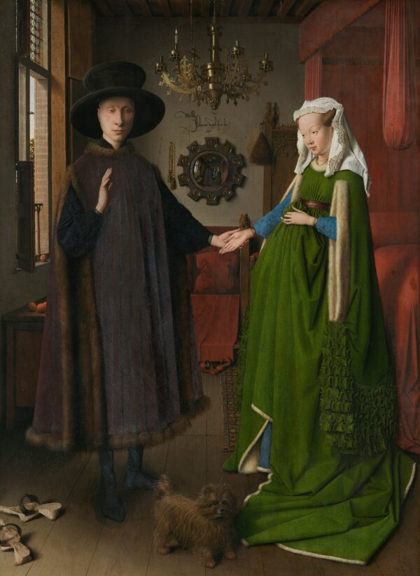 The Arnolfini Portrait by Jan van Eyck, hand-painted oil painting reproduction