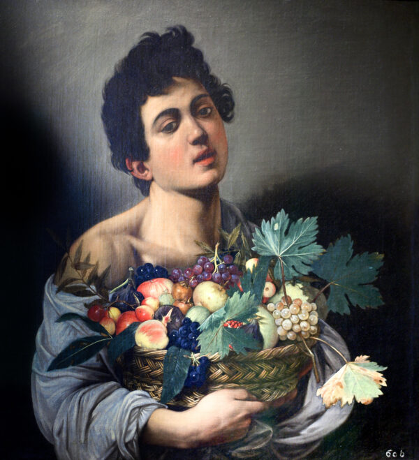 Boy with a Basket of Fruit by Caravaggio, hand-painted oil painting reproduction