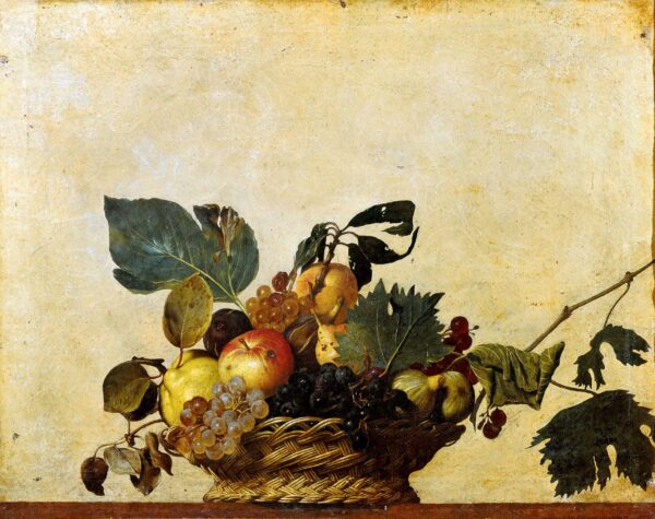 Basket of Fruit by Caravaggio, hand-painted oil painting reproduction
