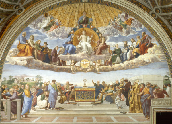 Disputation of the Holy Sacrament by Raphael Sanzio, hand-painted oil reproduction
